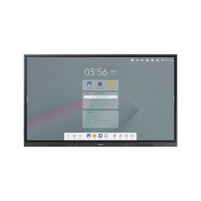 Pantalla Interactiva 75" / Resolución 4K UHD (3840x2160) / Táctil IR / Brillo 400 nits / Android 14 EDLA / WiFi y Bluetooth / Compatible VESA 800x400
