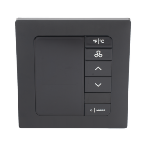 INNCOM e7 EMS / Termostato de Gestión Energética / 100-277 VAC / FCU 2 y 4 Tubos / BACnet MS/TP y Wi-Fi / Sensor PIR / Ónix Negro