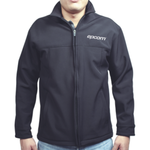 Elegante Chamarra para Caballero Color Negro Fabricada en Poliéster Dry Fit Impermeable