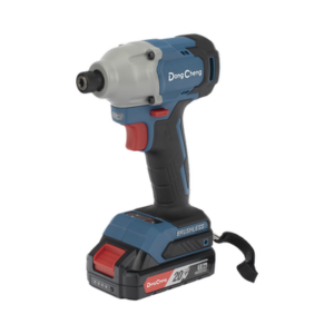 Atornillador de Impacto Inalámbrico 20V / Motor Brushless / Portabrocas Hexagonal 1/4 in / 90-180 Nm Torque / Batería 2.0Ah con Maletín