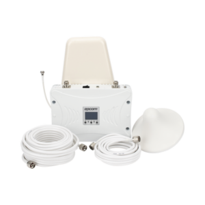 Kit Amplificador de Señal Celular 2G, 3G y 4G / Mejora llamadas convencionales y VoLTE / Amplifica señal de TELCEL, AT&T y MOVISTAR / Cubre hasta 300 m² con una antena y hasta 900 m² con 3 antenas.