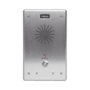Intercomunicador IP, 2 líneas SIP, 2 relevadores con botón para llamada, anti-vandálico, IP65 e IK10, PoE