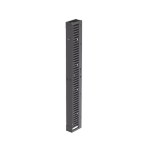 Organizador Vertical PatchRunner™, Sencillo (Solo Frontal), Para Rack Abierto de 45 Unidades, 6 in de Ancho, Color Negro