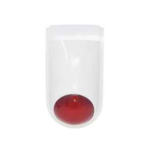 Sirena Estrobo SFIRE SF-06R / 110 dB / 12 VCC / Estrobo Rojo Integrado / Uso Interior y Exterior
