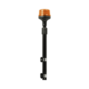 Luz Telescópica para Motocicletas de 8 LED, Ambar, Lente Ambar, SAE