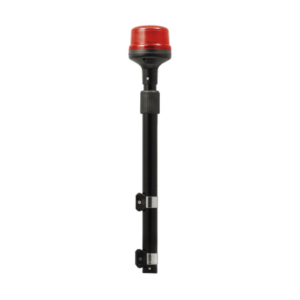 Luz Telescopica para Motocicletas de 8 LED, Rojo, Lente Rojo, SAE