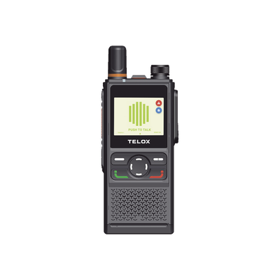 Radio PoC 4G LTE TELOX TE320 / Audio 3W con Cancelación de Ruido / IP67 Resistente a Agua y Polvo / Batería 4000 mAh (48 hrs) / Doble SIM LTE Global / Pantalla 2" / Compatible TASSTA y NXRadio