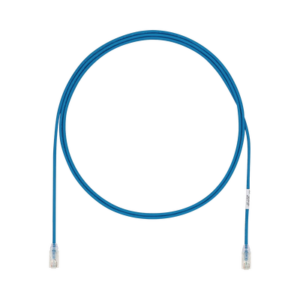 Cable de Parcheo UTP Cat6A, CM/LSZH, Diámetro Reducido (28AWG), Color Azul, 0.91 Metros (3 Pies)