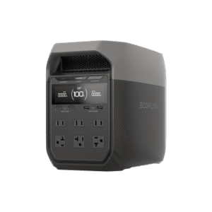 Estación de Energía Portátil Delta 3 1024Wh Litio LFP / 6 AC 1800 W (Max. 2600W con X-Boost) / 4 USB-C 100W / Capacidad para Aumentar Respaldo / Cargador de Coche 10A a 12.6V / Conectividad WiFi y Bluetooth (App) / Carga Solar 500W Max.