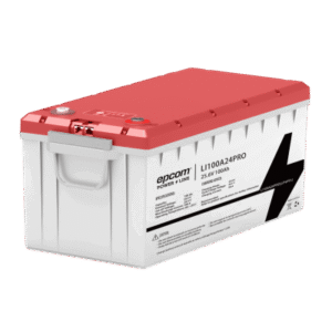 Batería LiFePO4, 2.56 kWh, 25.6V, 100AH / Con BMS Integrado / Vida Útil de más de 3500 Ciclos / Conector RS485 y CAN