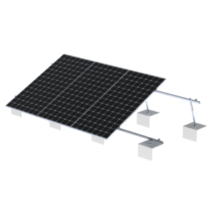 Sistema de Montaje Solar VEKTOR21 / Estructura Ajustable Aluminio AL6005-T5 / Patas Frontales y Ajustables / Ángulos 10°-30° / Torque 11-13 Nm