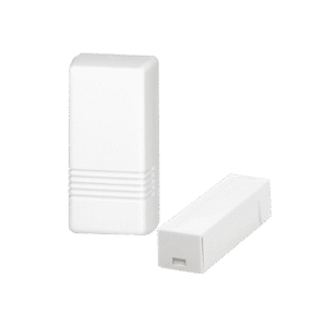 Transmisor Inalámbrico para Puerta/Ventana Serie 5800 / Carcasa Blanca / Terminales Cableados Loop 1 / Reed Switches Laterales Loop 2 / Transmisión Supervisora, Sabotaje y Batería Baja / Batería Litio 3V / Progr