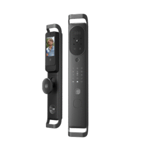 Cerradura Inteligente Multibiométrica / Reconocimiento Facial + Venas Palma + Huella Digital / Teclado Numérico + Tarjetas IC + NFC / Pantalla HD 4.5 Pulgadas / Batería Doble 4000mAh + 2500mAh / Conexión WiFi 2.4GHz / App Smart