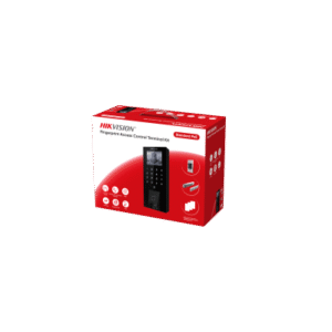 Kit Terminal Control Acceso Biométrico DS-KAS807 / Huella Digital / 2.4" LCD / 5000 Huellas + 5000 Tarjetas / IP65 / Wi-Fi + PoE / Cerradura Magnética 272 kg / Botón Touchless