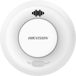 Detector de Humo Interlink con Funcion Hub / Doble Tecnología de Sensor de Luz / Alarma Auditiva 85dB / Batería de Litio 10 Años / Autoverificación / Compatible con Hik-Connect / Interconectable 30 Dispositivos