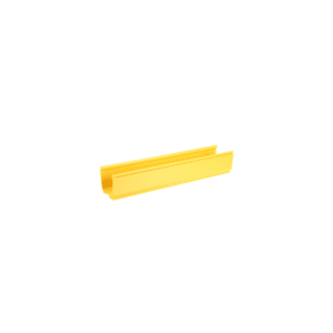 Canaleta FiberRunner™ 4X4, de PVC Rígido, Color Amarillo, 3 m de Largo