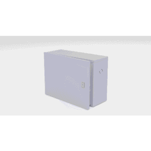 Gabinete para instalación de 1 Batería , Fabricado en Lámina Galvanizada, Accesorios para poste (No incluidos)