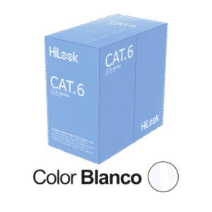 Cable de Red UTP Cat6 / 23 AWG / Cumple ANSI-TIA-568.2-D / RoHS 2.0 / CPR Fca / Longitud 305 Metros (1000 Pies) / PVC Blanco / Resistencia a la Tracción y Compresión / Operación -20°C a 70°C / Interior