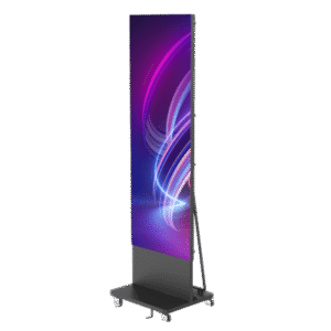 Poster LED de Piso / Pixel Pitch 1.8 mm / Modular (Puede Crecer con Mas Posters) / Case para Transporte / Uso en Interior / Calidad de Video Destacada