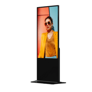 Pantalla Táctil de 55" 4K para Publicidad Digital / Base para Piso (Tótem) / Gestión de Contenido y Control Centralizado