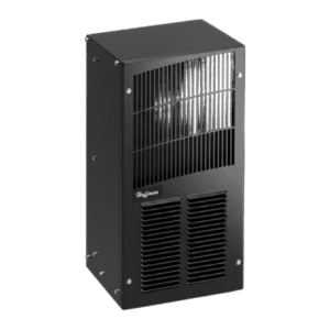 Aire Acondicionado Compacto Para Exterior, Uso en Gabinetes de Telecomunicaciones de Grado Industrial, Frío T20, 2000 BTU, 115 Vca, de Acero, Color Negro