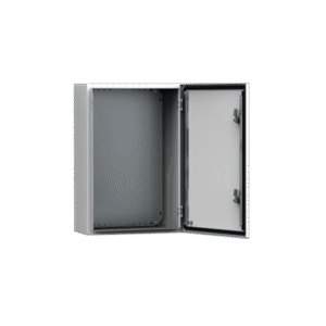 Gabinete de Uso Exterior MAS 600 x 400 x 210 mm (23.62 x 15.75 x 8.27 in) / NEMA 4/12/13 / IP66 / IK10 / Acero Dulce 1.5 mm / Platina de Montaje Incluida / Color Gris Claro