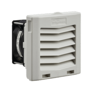 Ventilador Con Filtro de Montaje Lateral HF04, Con Flujo de Aire de 21 CFM, 115 Vca, Color Gris Claro