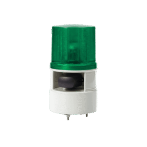 Luces de advertencia color Verde con sirena incorporada con 5 tonos máx. 105 dB en 110 VCA