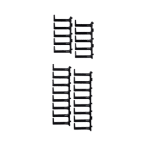 Kit de Dedos Para Administración de Cables en Gabinetes FlexFusion™, de 42 o 45 UR,  Dedos de 100 mm de Longitud, Color Negro