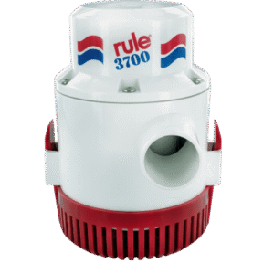 Bomba de Achique Sumergible Rule 14A / 3,700 GPH / 12V CD / Motor de Alta Eficiencia / Ejes de Acero Inoxidable / Protección Térmica TCO / Certificación CE e ISO 8849