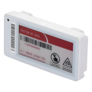 Etiqueta Electrónica de Tinta / 2.13 Pulgadas / 250x122 píxeles / Bluetooth 5.0 / IPX5 / NFC Integrado