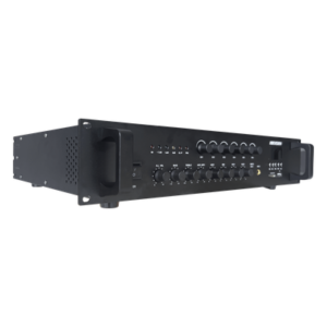 Amplificador de Audio / 240 W / 6 Zonas Independientes / Bluetooth / USB / SD / 70V / 100V / Montaje en Rack
