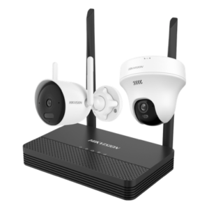 Kit IP Inalámbrico / NVS 4 Canales / 2 Cámaras Wi-Fi 2 Megapixel / Dual Light 30 m (98.4 ft) / Audio Bidireccional / Lente 2.8 mm 97°