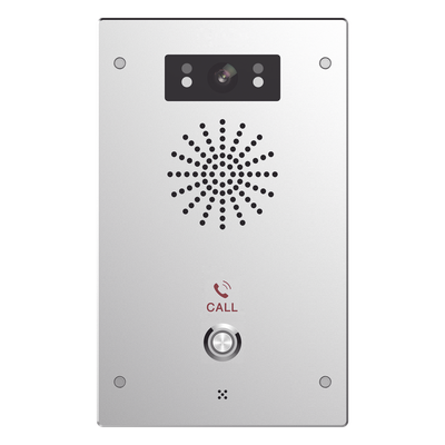 Video Intercomunicador IP / 2 Líneas SIP / Cámara 2 Megapixel / IR Nocturno / IP65 / IK10 / PoE / -40°C a 70°C