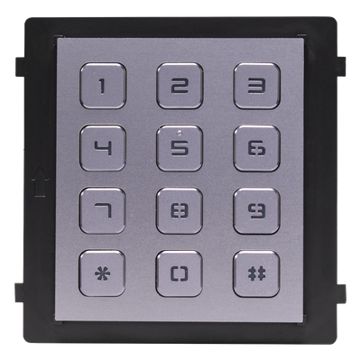 Módulo de Teclado para Frente de Calle / Apertura por Código / Llamada a Monitor / IP65 / Aluminio / -40 °C a +55 °C (-40 °F a 131 °F)