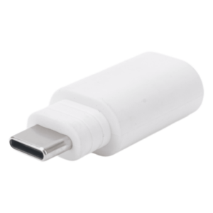 Adaptador de Conexión / Micro USB a USB-C / Compatible Panel Solar y Cámara Batería / Plástico Resistente
