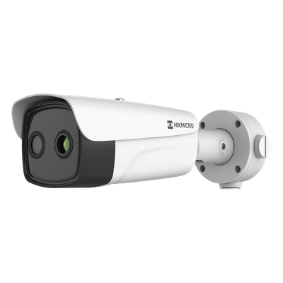 Cámara Bala IP Bi-Espectral / Térmica 384 × 288 / Óptica 5 MP / IA Guanlan / -20°C a 150°C / IP67
